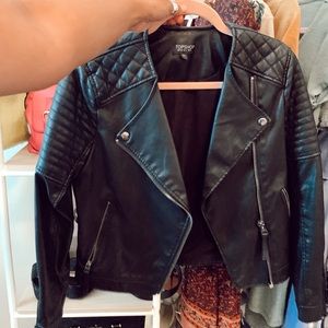 Zara Moto Faux Leather Jacket